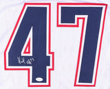 Jacob Hollister Signed Patriots Jersey (JSA COA) New England Back Up Tight End