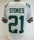 Eric Stokes Signed Green Bay PackersJersey (JSA COA) 2021 1st Rnd Draft Piack DB