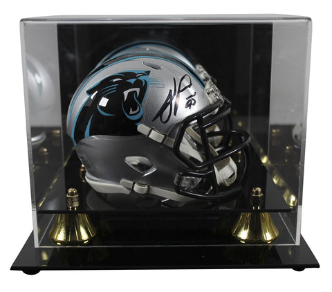 Panthers Julius Peppers Authentic Signed Speed Mini Helmet w/ Case BAS Witnessed