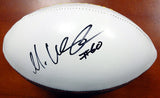 MAX UNGER AUTOGRAPHED WHITE LOGO FOOTBALL OREGON DUCKS MCS HOLO STOCK #73517