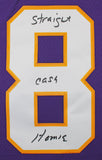 Vikings Randy Moss "Straight Cash Homie" Signed Purple M&N TB Jersey BAS Witness