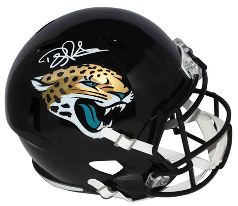 DOUG PEDERSON AUTOGRAPHED JACKSONVILLE JAGUARS FULL SIZE SPEED HELMET BECKETT