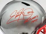 EDDIE GEORGE AUTO OHIO STATE FLASH FULL SIZE HELMET HEISMAN BECKETT 197134