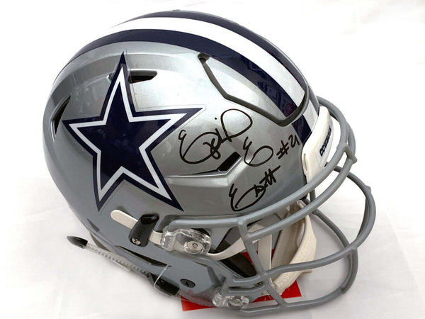 Ezekiel Elliott Autographed Dallas Cowboys Speed Flex Authentic Helmet Beckett