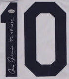 Chris Chambliss Signed New York Yankees Jersey Inscribed "77-78 WSC" (Leaf COA)