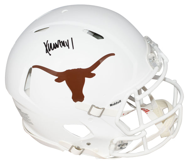 XAVIER WORTHY AUTOGRAPHED TEXAS LONGHORNS AUTHENTIC SPEED HELMET FANATICS