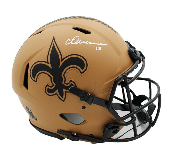 Chris Olave Signed New Orleans Saints Speed Authentic STS 2 NFL Helmet