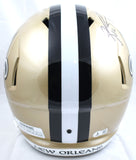 Ricky Williams Signed Saints F/S Speed Helmet SWED - Beckett W Hologram *Black