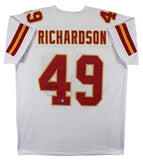 Tony Richardson Authentic Signed White Pro Style Jersey Autographed BAS Witness