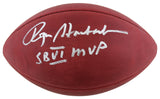 Cowboys Roger Staubach "SB VI MVP" Signed SB VI Logo Nfl Football BAS Witnessed