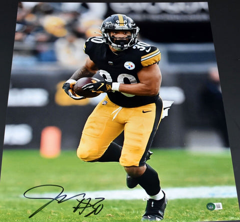 JAYLEN WARREN SIGNED AUTOGRAPHED PITTSBURGH STEELERS 16x20 PHOTO BECKETT