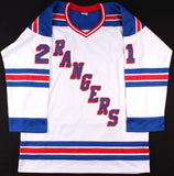 Pete Stemkowski Signed New York Rangers Jersey (JSA COA) NHL Career 1963-1979