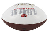 Super Bowl XLIV White Panel Logo Football Un-signed