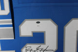 Barry Sanders Autographed Detroit Lions Mitchell & Ness Framed Jersey HOF JSA A