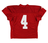 Brett Favre Signed Green Bay Packers Starter Game Issued Red Jersey - 2 Insc