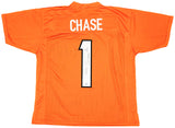 BENGALS JA'MARR CHASE AUTOGRAPHED SIGNED ORANGE JERSEY BECKETT WITNESS 220611