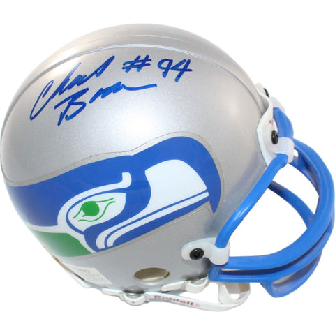 Chad Brown Signed Seattle Seahawks VSR4 Replica Mini Helmet Beckett 44215