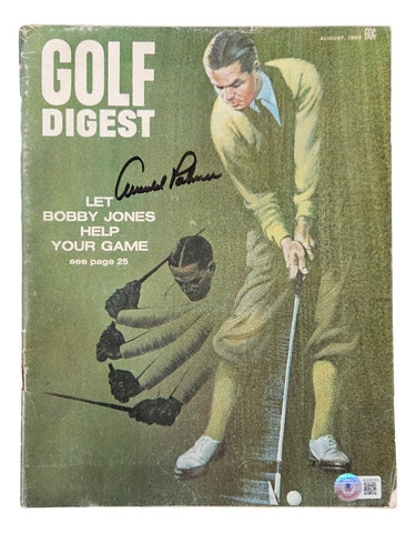 Arnold Palmer Signed August 1969 Golf Digest Magazine BAS LOA