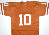 Vince Young Autographed Orange College Style Jersey - Beckett W Hologram *Black