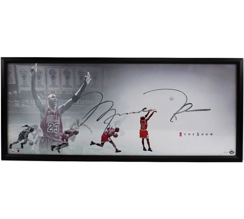 Michael Jordan Signed Chicago Bulls Framed 46x20 The Show Picture - UDA