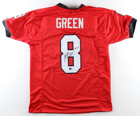 A J Green Signed Georgia Bulldogs Jersey (Beckett) Bengals 7xPro Bowl Receiver