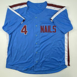 Autographed/Signed LENNY DYKSTRA Nails Philadelphia Blue Retro Jersey JSA COA