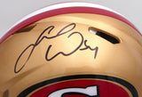 Fred Warner Autographed Gold Full Size Authentic Helmet 49ers Beckett 1W133000