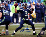 RUSSELL WILSON AUTOGRAPHED 8X10 PHOTO SEATTLE SEAHAWKS RW HOLO STOCK #94275