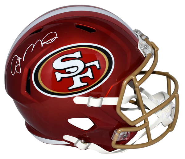 JOE MONTANA SIGNED SAN FRANCISCO 49ERS FULL SIZE FLASH SPEED HELMET FANATICS