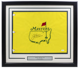 Jack Nicklaus Signed Framed Masters Golf Flag w/ Years Auto 9 JSA LOA BB51015