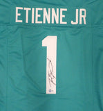 Jacksonville Jaguars Travis Etienne Autographed Teal Jersey Beckett QR #W713279