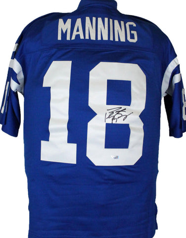 Peyton Manning Signed Colts Mitchell & Ness Player Legacy Blue Jersey-Fanatics