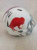 JOSH ALLEN SIGNED BUFFALO BILLS F/S CLASSIC SPEED REPLICA HELMET BECKETT QR