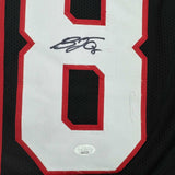 Autographed/Signed B.J. BJ Ojulari Arizona Black Football Jersey JSA COA