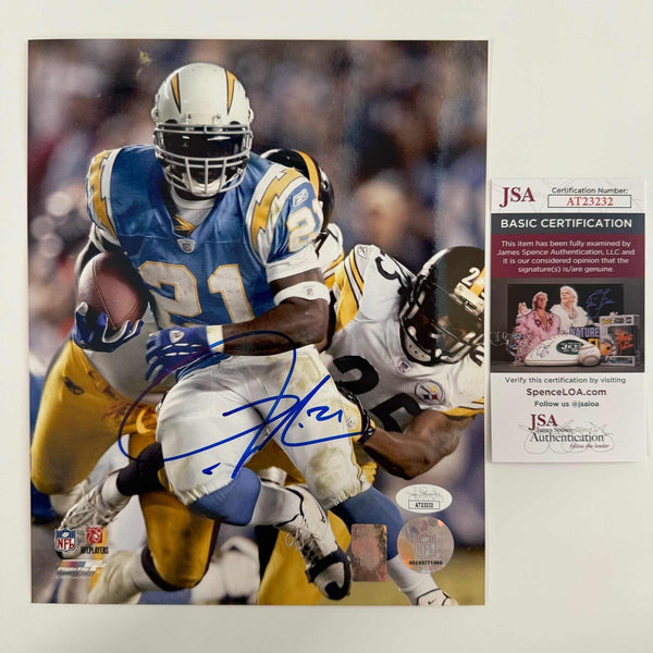 Autographed/Signed LaDainian Tomlinson San Diego Chargers 8x10 Photo JSA COA