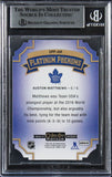 Auston Matthews Signed 2016 O-Pee-Chee Platinum Die Cuts #OPPAM RC Card BAS Slab