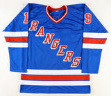 Jean Ratelle Signed New York Rangers Jersey Inscribed "HOF 85" (Beckett)