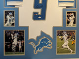 FRAMED DETROIT LIONS JAMESON WILLIAMS AUTOGRAPHED SIGNED JERSEY JSA COA