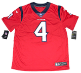 DESHAUN WATSON AUTOGRAPHED HOUSTON TEXANS #4 RED NIKE LIMITED JERSEY BECKETT