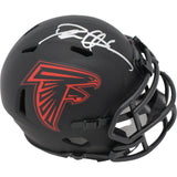 Deion Sanders Signed Atlanta Falcons Eclipse Mini Helmet BAS 36966