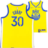 WARRIORS STEPHEN CURRY AUTOGRAPHED NIKE JERSEY 48 PSYCHO STEPH BECKETT 234963