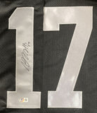 Davante Adams Oakland Signed Black Football Jersey BAS ITP