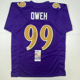 Autographed/Signed ODAFE OWEH Baltimore Color Rush Football Jersey JSA COA Auto