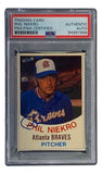 Phil Niekro Signed Atlanta Braves 1977 Hostess #111 Trading Card PSA/DNA