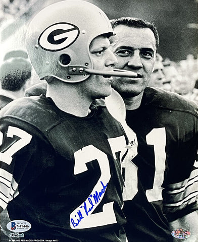 Bill Mack Signed Green Bay Packers 8x10 Photo BAS