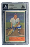 Phil Rizzuto Signed 1954 Bowman #1 New York Yankees Card BAS