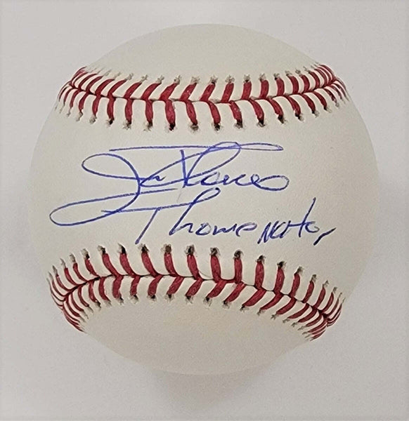 Jim Thome Signed Indians White Sox Phillies MLB Baseball W/ Thomenator Beckett