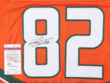 Greg Olsen Signed Miami Hurricanes Jersey (JSA COA) Bears & Panthers Tight End