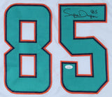 Mark "Super" Duper Signed Miami Dolphins White Jersey (JSA COA) 3xPro Bowl W.R.