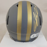 RICKY PEARSALL SIGNED SAN FRANCISCO 49ERS SLATE SPEED MINI HELMET BECKETT QR